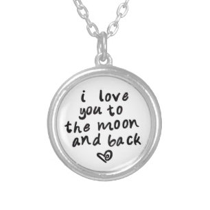 i love you to the moon and back necklace