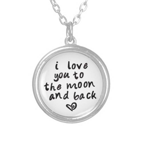 i love you to the moon and back necklace