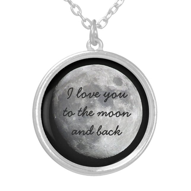 I Love You to the Moon and Back Necklace (Front)