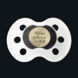 I love you to the moon and back pacifier<br><div class="desc">Show your baby some love with this unique pacifier! With this picture of the moon I took,  and this lovely phrase!</div>
