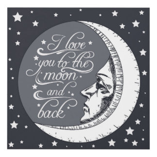 Love You To The Moon And Back Wall Art i love you to moon back panel wall art | zazzle Love You To The Moon And Back Wall Art i love you to moon back panel wall art | zazzle
