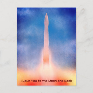 I Love You to the Moon and Back Postcard