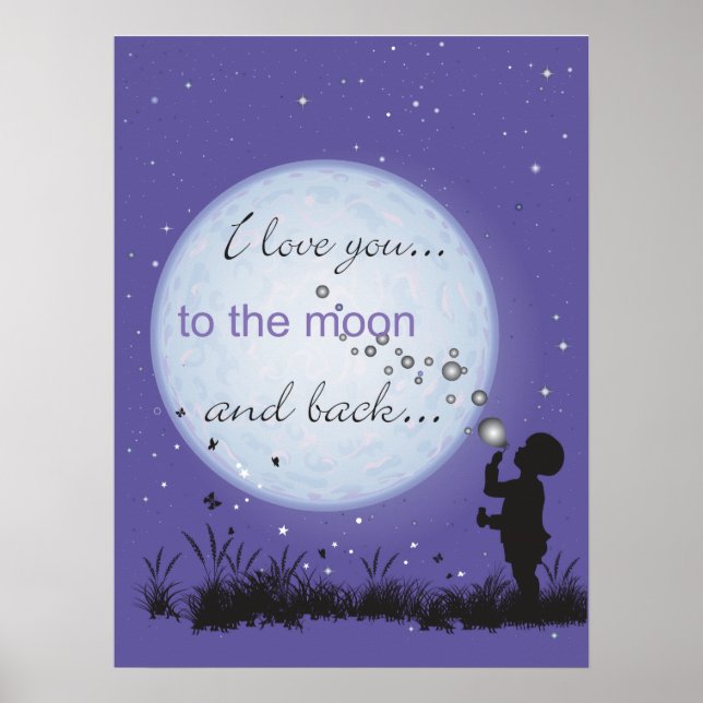 I Love You to the Moon and Back Poster (Front)