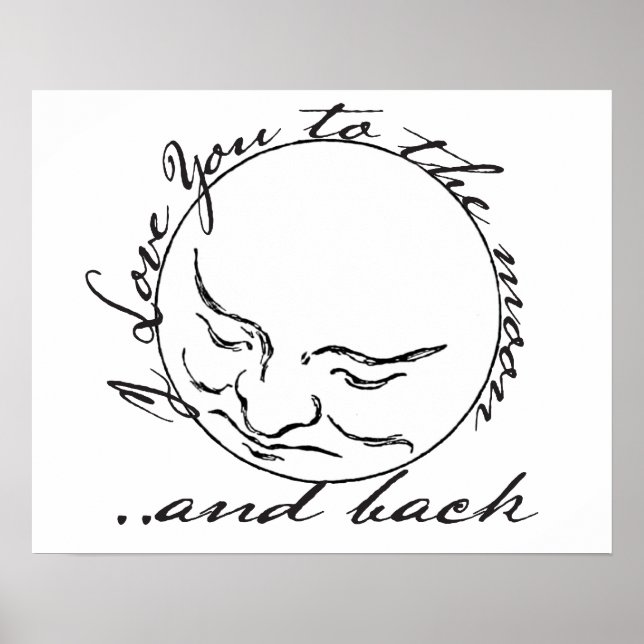 I Love you to the Moon and Back Poster (Front)
