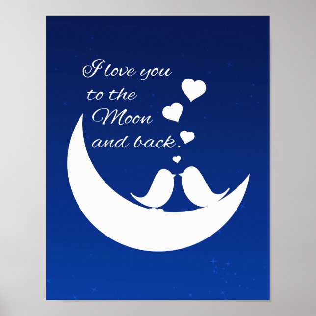 I Love You to the Moon and Back Poster (Front)