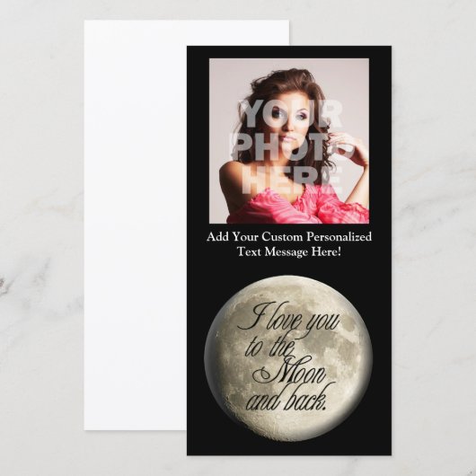 I Love You to the Moon and Back Realistic Lunar (Front/Back)