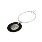 I Love You to the Moon and Back Realistic Lunar Wine Glass Charm (Side)