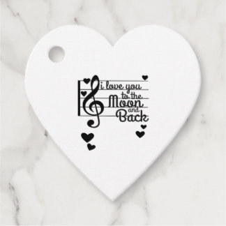 I Love You To The Moon And Back Repeating Love Quo Favor Tags