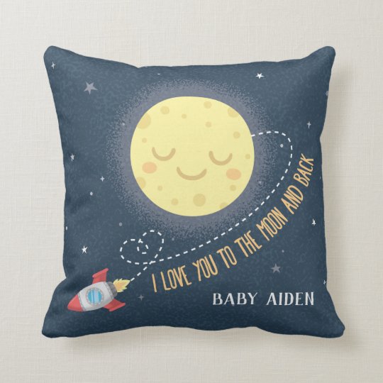 I Love You To The Moon And Back E Baby Nursery Throw Pillow I Love You To The Moon And Back E Baby Nursery Throw Pillow Zazzle