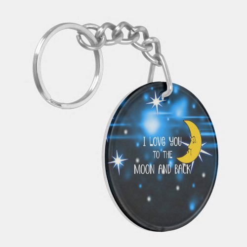 I Love You to the Moon and Back__Starry Sky Keychain