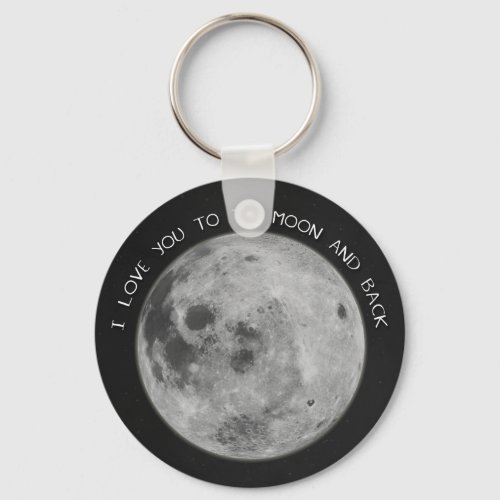 I Love You To The Moon and Back Starry Sky Keychain