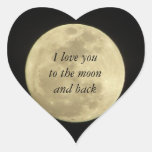 I Love You To The Moon And Back Sticker at Zazzle