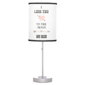 I love you to the moon and back table lamp (Front)