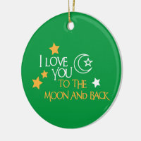 I Love You TO THE MOON AND BACK Unique Gift Friend