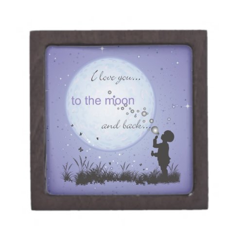I Love You to the Moon and Back_Unique Gifts Keepsake Box