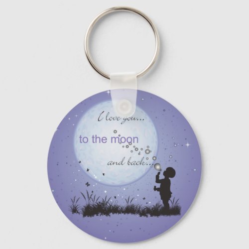 I Love You to the Moon and Back_Unique Gifts Keychain