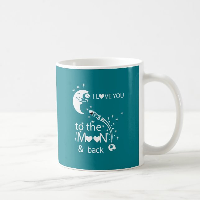 I love you to the moon & back coffee mug (Right)