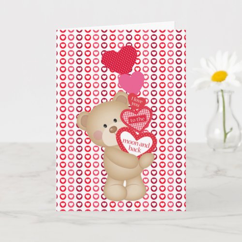 I Love You To The Moon  Back Greeting Card