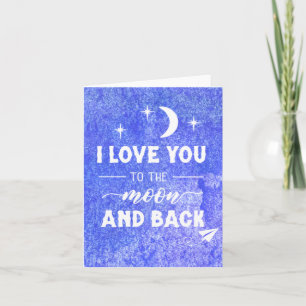 I love you to the moon & back holiday card
