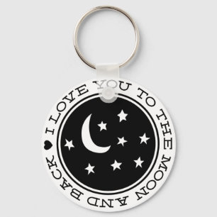I Love You to the Moon & Back Keychain