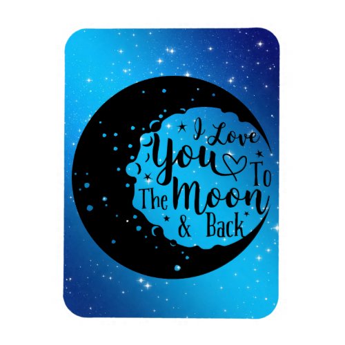 I Love You To The Moon  Back Magnet