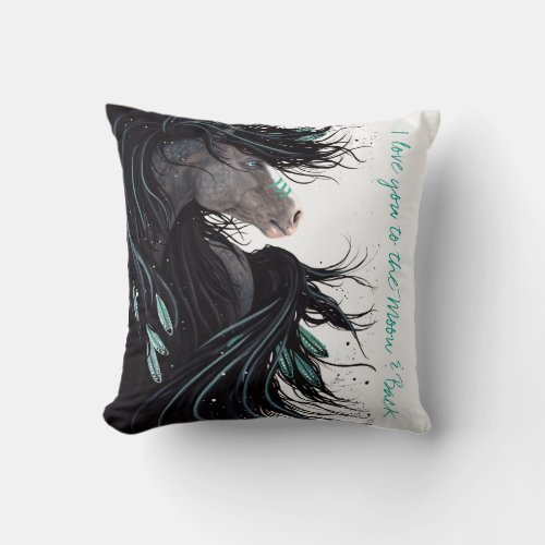 I Love you to the Moon  Back Pillow by Bihrle