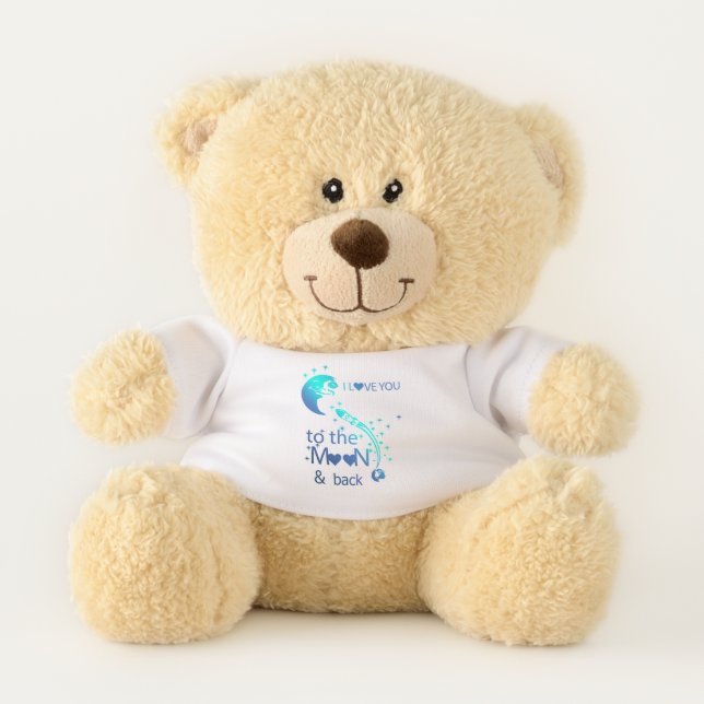 I Love You To The Moon & Back Teddy Bear (Front)