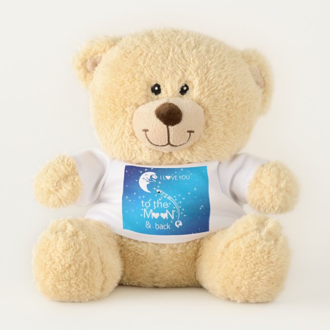 I Love You To The Moon & Back Teddy Bear (Front)