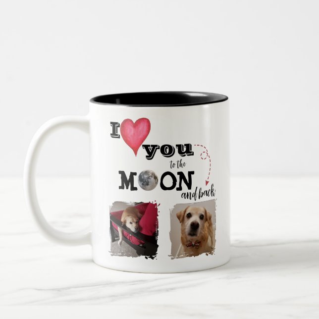I Love You to the Moon Coffee Mug (Left)