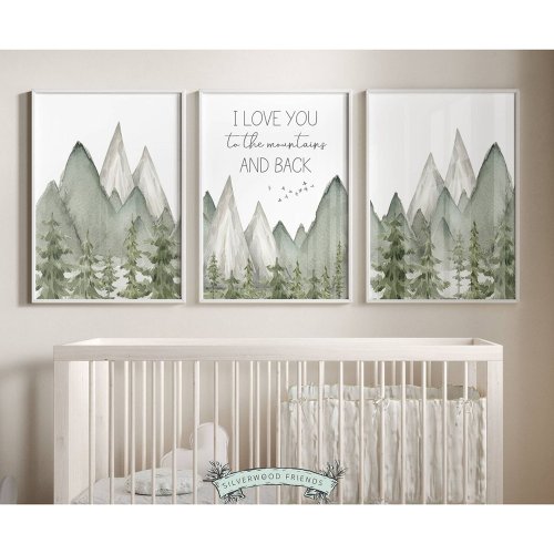 I Love You To The Mountains And Back Print Set