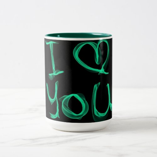 I LOVE YOU Two_Tone COFFEE MUG