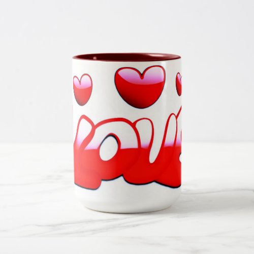 I LOVE YOU Two_Tone COFFEE MUG