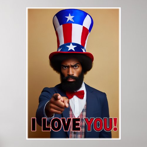 I Love You _ Uncle Sam poster style