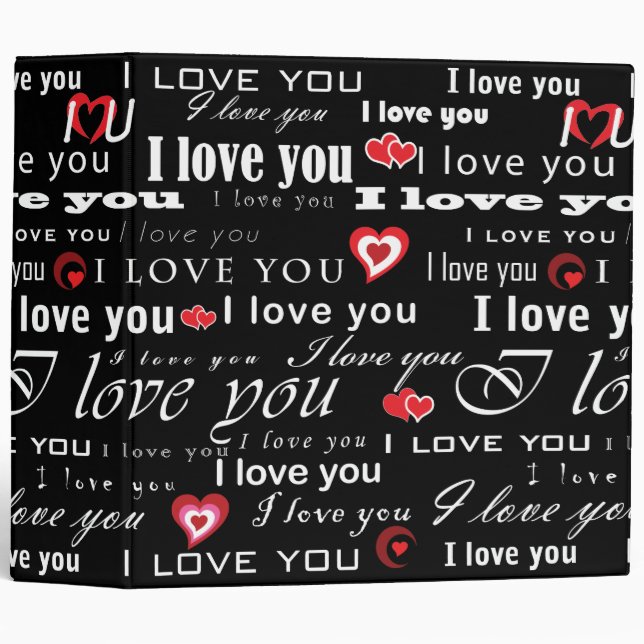 I Love You Valentine Binder (Front/Spine)