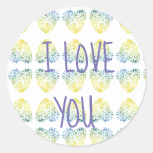 I Love You , Valentine Day Sticker