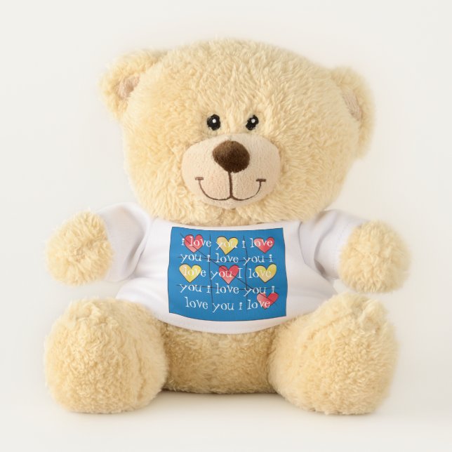 "I Love You/Valentine Teddy" Sherman Teddy Bear (Front)