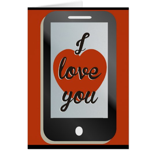 I love you Valentine's Day card
