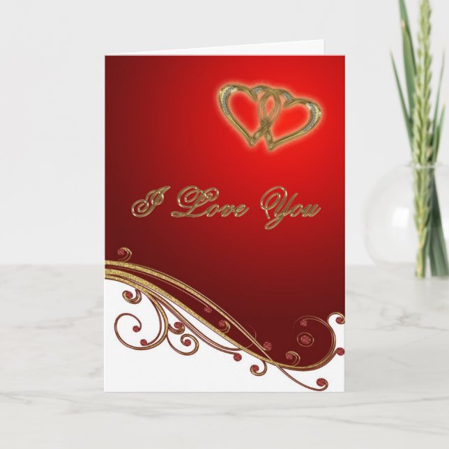 I Love You Valentine's Day Card (Front)