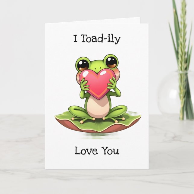 I Love You | Valentine's Day  Chibi Toad Card (Front)