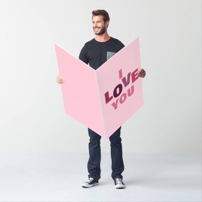 I Love You Valentines Day For Her Big Card (In Situ)