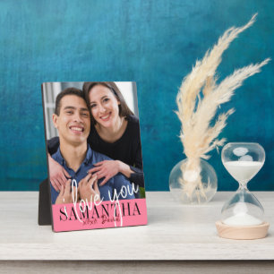I Love You Valentine's Day Photo Plaque