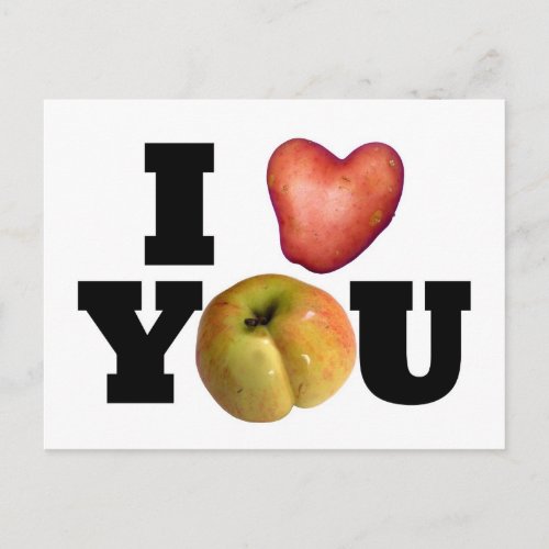 I LOVE YOU Valentines Day Postcard 1