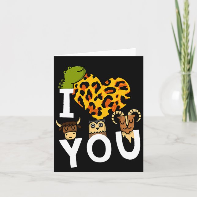 I Love You Valentines Day Romance For  Card (Front)