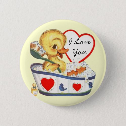 I Love You Vintage Valentine Pins