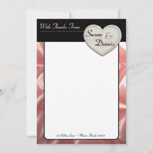 I Love You Wedding Shower Thank You Notes Invitation