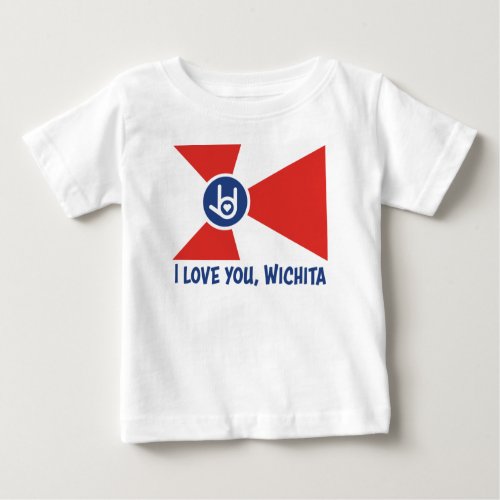 I Love You Wichita Flag T_Shirt