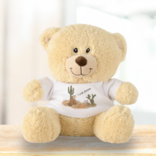 I Love You Wild West Playful Howling Coyote Teddy Bear