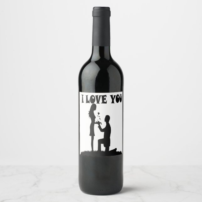 I LOVE YOU WINE LABEL (Front)