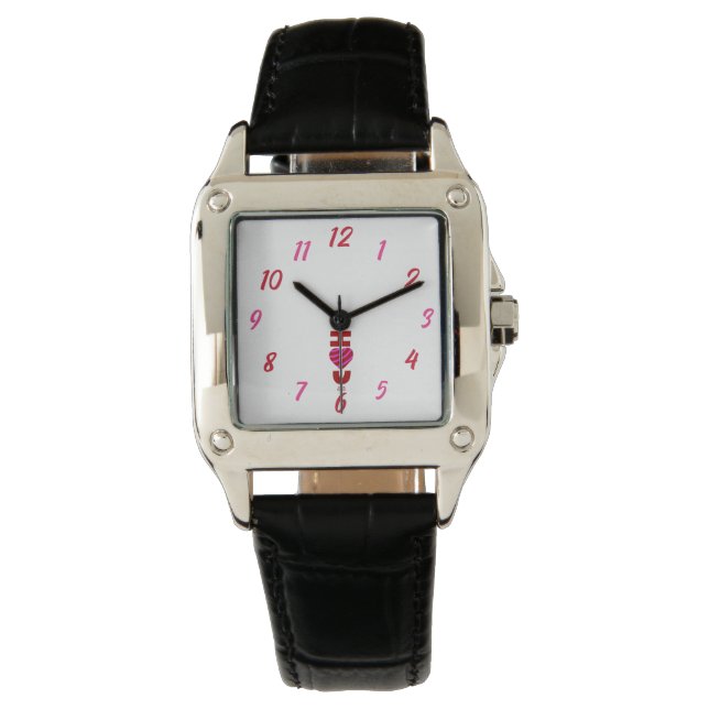 I Love You Women's Square Watch (Front)