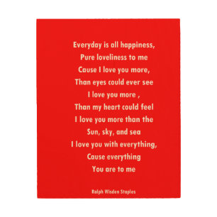 I love you wood wall decor